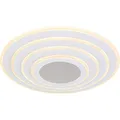 Smart Home Deckenleuchte LED CCT Wohnzimmer Smart Deckenlampe App Schlafzimmer, mit Fernbedienung dimmbar, 1x Smart LED 40W 3000-6500 Kelvin, DxH 42x6,7 cm