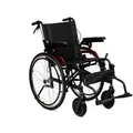 Antar AT52306P Aluminium Rollstuhl faltbar, 12,4 kg leicht, Pneumatische Reifen