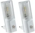 2x LED Nachtlicht Dämmerungssensor Steckdose Nachtlampe Steckdosenlicht 20784