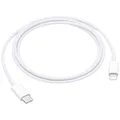 Apple USB-Kabel   USB-C® Stecker, Apple Lightning Stecker 1.00 m Weiß  MUQ93ZM/A