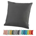 heimtexland ® Outdoor Lounge Dekokissen Lotus Effekt wetterfest schmutz- und wasserabweisend Garten Kissen 45x45 Outdoorkissen Typ551 Anthrazit