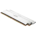 CRUCIAL Pro Overclocking White DIMM Kit     64GB, DDR5-6000, CL40-40-40-80, on-die ECC