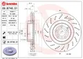 2x BREMBO Bremsscheibe 09.B746.51 für MERCEDES-BENZ