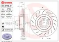 BREMBO 2 Bremsscheiben Coated Disc Line belüftet 344 mm (09.B746.51) |