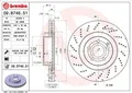 2x BREMBO Bremsscheibe Vorderachse für MERCEDES-BENZ