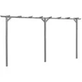 vidaXL Garten-Pergola Grau 400x40x205 cm Imprägniertes Kiefernholz