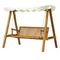 Outsunny Hollywoodschaukel, 3-Sitzer, beige