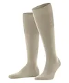 FALKE Herren Kniestrümpfe Airport M Kh Wolle Baumwolle lang einfarbig 1 Paar, Beige Melange 4043, 45-46