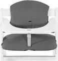 Hauck Kinder-Sitzauflage Highchair Pad Select Muslin, dark Grey, für die Holzhochstühle Alpha+, Beta+ und Arketa