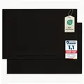 Komfortec Badematte Badvorleger aus 100% Baumwolle, 50x80 cm Duschvorleger, Waschbar Duschmatte, Frottee, Rechteckig, 800 g/m2, 2er Set, Saugfähig & Schnelltrocknend schwarz 800 g/m2