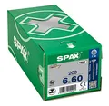 SPAX Senkkopf T30 Teilgewinde, 6x60, WIROX, 4CUT, 200 Stk