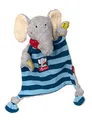 SIGIKID Schnuffeltuch Elefant Lolo Lombardo Baby Schmusetuch - Spielzeug Stofftier Kuscheltier – Stofftuch für Neugeborene - Plüschtier zum Trösten für Babys und Kleinkinder ab Geburt geeignet