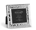 EDZARD Bilderrahmen Gubbio (für Foto 10 x 10 cm), edel versilbert, anlaufgeschützt, gehämmert, mit Samtrücken, mit Aufhänger, zum Stellen und Hängen – Fotorahmen 10x10, Silberrahmen, Geschenk Hochzeit