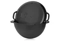 BBQ-Toro Grilltopf Kazan, Gusseisen Topf, 19 Liter, Grillwok preseasoned, Schmortopf, Gusseisen (2-tlg), Bereits eingebrannt - preseasoned