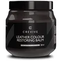 CREVIVE Leder Reparatur Set Dunkelbraun 300 ml - Lederpflege Auto - Lederreparatur Sofa - Autositz Reparatur