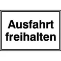 SafetyMarking® Hinweisschild "Ausfahrt freihalten" rechteck 33,0 x 25,0 cm,...