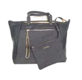 Liu Jo Handtasche Damen Kunstleder Stoff Dunkelblau Zipper A64305E0029-93927
