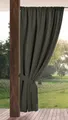 Eurofirany Outdoorvorhang GARDEN, wasserdichter Terrassenvorhang (1 St), Stangendurchzug, Lichtschutz, Polyester, für Pavillon, Pergola & Balkon, wetterfest, UV-Schutz