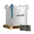 BigBag 1000 kg Basalt Pflastersteine 15/17 cm – Terrasse | groß Pflaster Stein