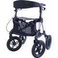 Antar Outdoor Rollator Faltbar mit Tasche, Gehstockhalter und Rückengurt