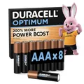 DURACELL Optimum AAA-Batterien (8er-Pack) – Alkaline-Batterien 1,5 V