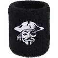 Pirate for Life Schweissband Vendetta Pirat Stickerei Schweißband Parkour Bestickt & Absorbierendes Frottee Laufen Wristband Geschenk Sporttraining Schweiß-Armband