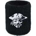 Pirate for Life Schweissband Vendetta Pirat Frottee schwarz Parkour wristband