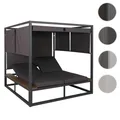 Mendler Aluminium Lounge-Gartenliege HWC-M63b, XL Sonnenliege Daybed, 10cm-Polster 200cm ~ Variantenangebot 110345