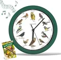 STARLYF Birdsong Clock Wanduhr mit Vogelstimmen, Wanduhr mit echten Klängen von 