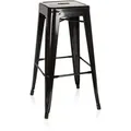 Barhocker Vantaggio High Metallic Schwarz Hjh Office