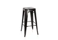 hjh OFFICE Barhocker VANTAGGIO HIGH Tresenhocker Metall Höhe 77.0 cm (1 St), Tresenhocker im Industrial Style aus Metall, Barstuhl Bistrohocker