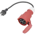 AS Schwabe 61371 Strom Adapterkabel  16 A Schwarz 0.3 m H07RN-F 3G 2,5 mm²