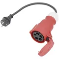 AS Schwabe 61371 Strom Adapterkabel 16 A Schwarz 0.3 m H07RN-F 3G 2,5 mm²