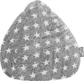BeanBag Fluffy Stars L 70 x 90 cm,  Grau