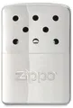 Zippo Handwärmer - 6 Stunden Wärme - Nachfüllbar mit Feuerzeugbenzin - Wiederverwendbar - Taschenwärmer in Chrom