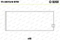 Coussinet de tête de bielle GLYCO 71-3573/6 STD für OE 1 285 593 3 - 1 285 594 9