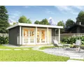Gartenhaus Outdoor Life Liverpool 1 inkl. Fußboden 610 x 460 cm graugrün