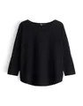 someday Damen Pullover | TIRAJA Oversized Feinstrickpullover im Cape Stil Black, 38