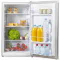 PRIMO PR122FR Tischkühlschrank - 88 Liter Fassungsvermögen - Silber - Klasse E - Freistehender Tischkühlschrank