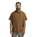 Jack Wolfskin Wanderhemd Meseta (schnelltrocknend, atmungsaktiv) Kurzarm braun Herren, Größe: XXL