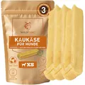 Wildfang® Yak-Käse Kauspielzeug Hund, X-Klein (ca. 21g) für Hunde unter 10kg – Zahnpflege-Stick, Hart wie Himalaya Yak-Käse, Churpi-Stil Käse-Sticks, Hundeleckerli & Welpen-Training, 3er Pack