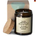 Geburtstag Geschenk Duftkerze im Glas mit Spruch aus Soja - natürlich