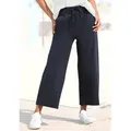 Elbsand Sweathose Neah in 7/8 Länge, Culotte aus weicher Sweatware mit Kordelzug, causal blau L (40)