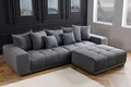 riess-ambiente Big-Sofa ELEGANCIA 285cm anthrazit - Cord, Buche, Federkern, inkl. Kissen, FSC, Einzelartikel 1 Teile, Moderne XXL-Couch - ideal für Wohn- & Schlafzimmer oder Loft-Wohnungen
