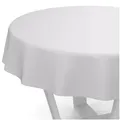 ANRO Tischdecke abwaschbar Wachstuch-Tischdecke Gartentischdecke (Einzelstück 1-tlg), wasserabweisend Einfarbig Hellgrau Breite 140cm grau Rund | Ø 120 cm x 120 cm x 120 cm x 0.2 mm