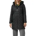 s.Oliver Steppmantel im Slim Fit, abnehmbare Kapuze schwarz L (40)