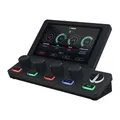 BEACN Mix Create Dark USB C Windows Audio Mixer with 5 inch Color Display, 4 Button knob Paging, Audio Routing, submixes, Mute Modes, for Content Creators, Streaming, Gaming, YouTube, Podcasting