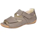 Waldläufer HELIETT Sandale, Keilsandalette, Sommerschuh, Komfortschuh, Klettverschlüsse, H-Weite braun 38 EU (5 UK)