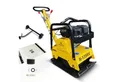 BAMATO Rüttelplatte R-135RV, max. 4300 vpm, 3-tlg., inklusive Gummimatte und Fahrwerk