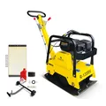 BAMATO R-135RV Rüttelplatte 25kN 125kg 4-Takt Benzin reversierbar XXL Zubehör
